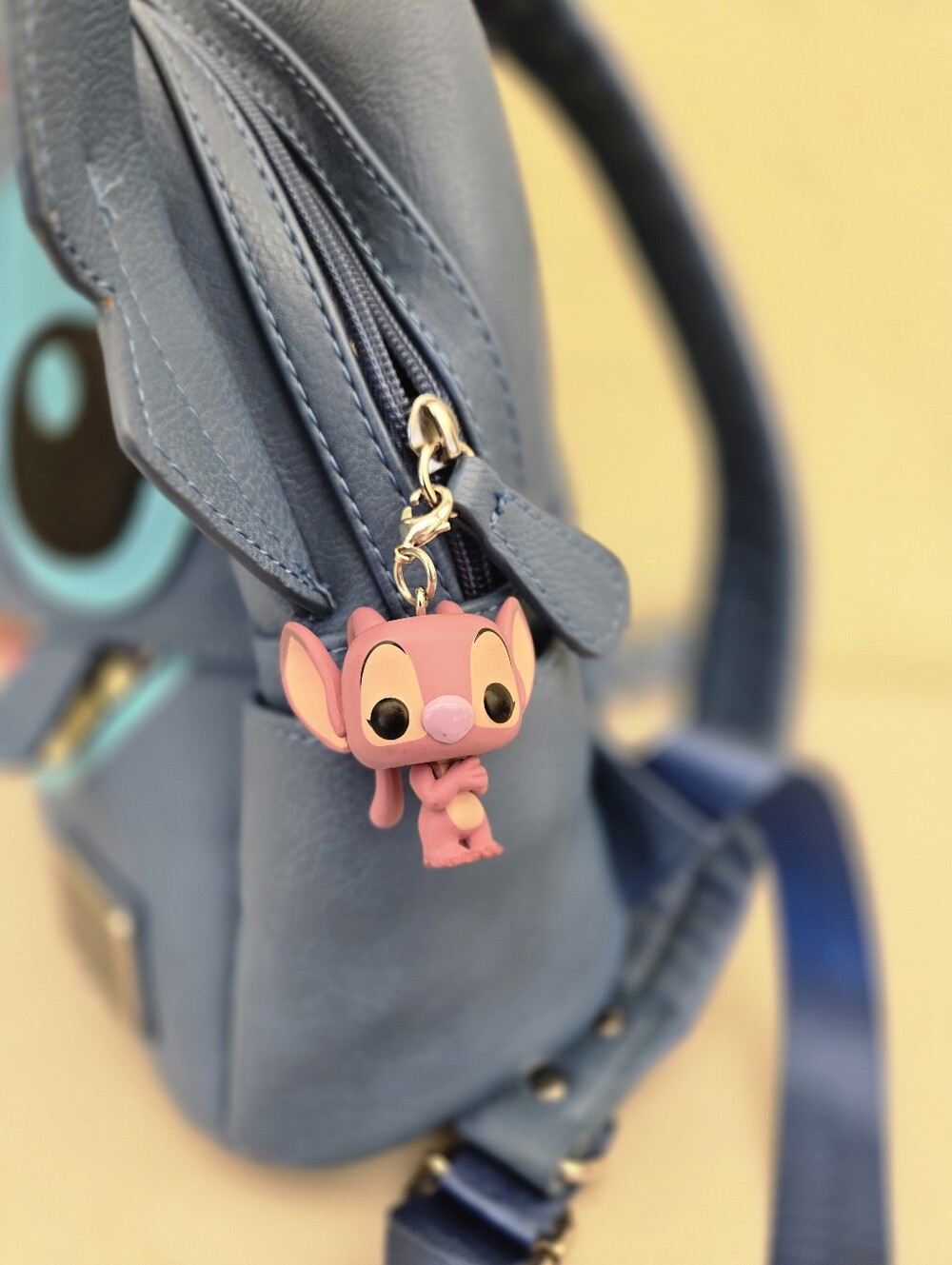 Disney Parks x Loungefly Blue Stitch Kids Mini Backpack - Picture 2 of 3
